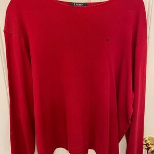 Ralph Lauren Red Knit Sweater
